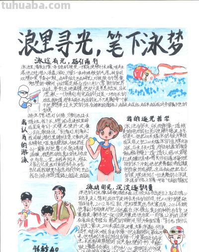 手抄报看全运！别出心裁的全运视觉盛宴｜一等奖篇｜“我们的全运…… - 图画吧TUHUABA