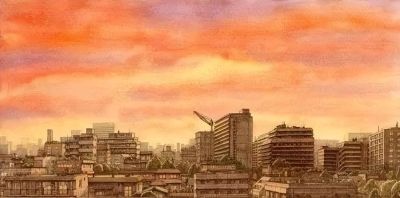 彩铅风景画欣赏 | 彩铅画成这样 绝对让你震撼，极品！ - 图画吧TUHUABA