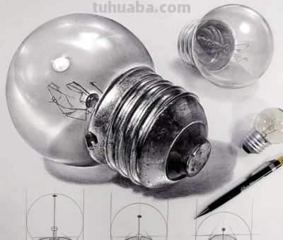 “教科书式”的素描分析，结构、细节和质感满分！经典画法了 - 图画吧TUHUABA