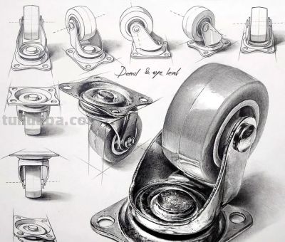 “教科书式”的素描分析，结构、细节和质感满分！经典画法了 - 图画吧TUHUABA