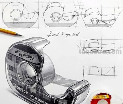 “教科书式”的素描分析，结构、细节和质感满分！经典画法了 - 图画吧TUHUABA