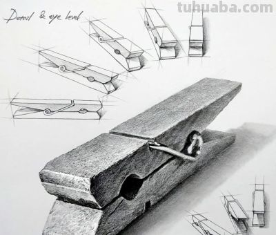 “教科书式”的素描分析，结构、细节和质感满分！经典画法了 - 图画吧TUHUABA