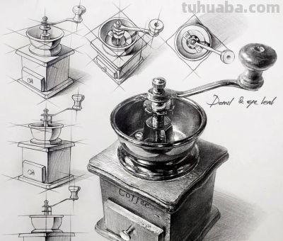 “教科书式”的素描分析，结构、细节和质感满分！经典画法了 - 图画吧TUHUABA