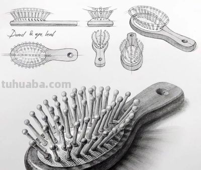 “教科书式”的素描分析，结构、细节和质感满分！经典画法了 - 图画吧TUHUABA