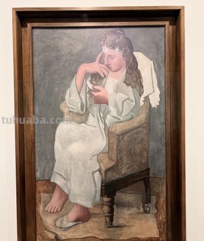 “色彩之巅”现场探访：走进粉色展区，看丰塔纳割破画布，毕加索描绘第一任妻子 - 图画吧TUHUABA