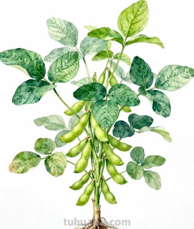 水彩画｜毛豆 - 图画吧TUHUABA