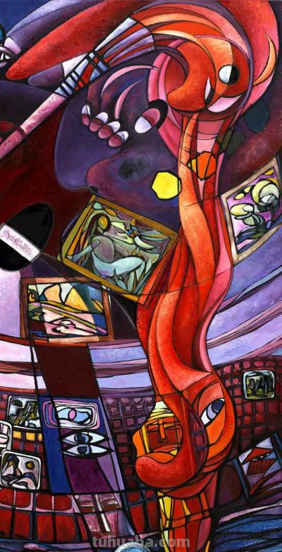 琉璃碎梦与东方回响—《红楼·梦》油画作品赏析 - 图画吧TUHUABA