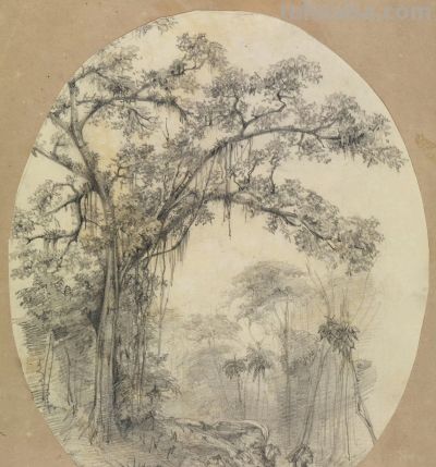 素描小稿德国画家费迪南德 · 凯勒作品赏 - 图画吧TUHUABA