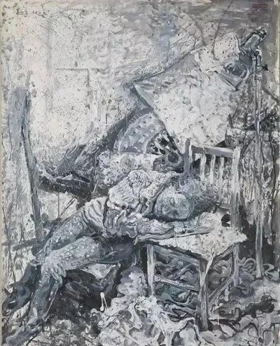 鲁迅美院人像素描留校作品，很个性的风格手法，有探索和创新性 - 图画吧TUHUABA