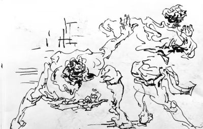 李鸿春 ||《生活场景动态速写》（32）作品欣赏 - 图画吧TUHUABA