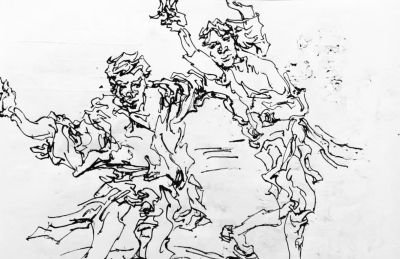 李鸿春 ||《生活场景动态速写》（32）作品欣赏 - 图画吧TUHUABA