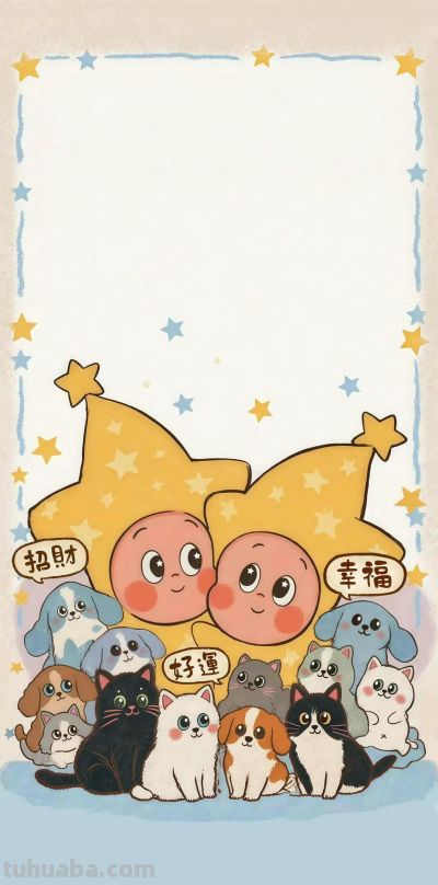 锁屏和桌面的动漫卡通套图壁纸来咯 - 图画吧TUHUABA