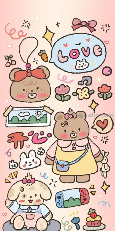 锁屏和桌面的动漫卡通套图壁纸来咯 - 图画吧TUHUABA