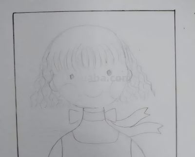 可爱的小女孩。 - 图画吧TUHUABA