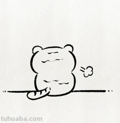 超可爱简笔画教程：生活不易 虎虎叹气 - 今日头条