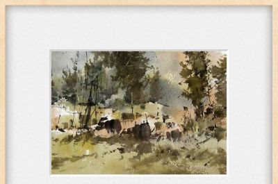 每日一画 | 林深树影摇天光，草色青黄染露凉——光影·风景写意水彩 - 今日头条