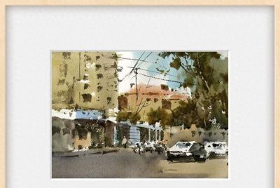 每日一画 | 街隅树影摇晴日，楼角风轻入画来——小街·风景写意水彩 - 今日头条