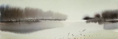 田野水彩风景有没有想到自己的家乡风景？ - 今日头条