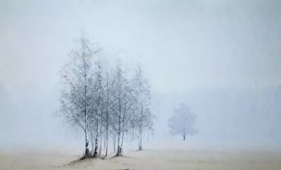 田野水彩风景有没有想到自己的家乡风景？ - 图画吧TUHUABA