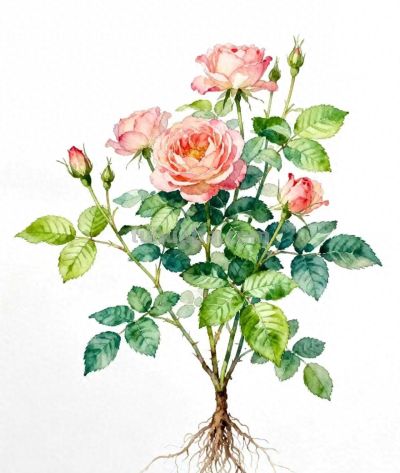 水彩画｜蔷薇 - 今日头条