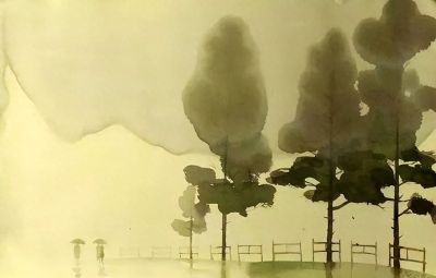 一组极简水彩画，美得如国画！ - 今日头条