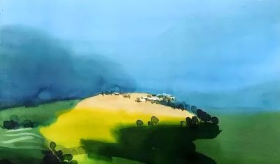 一组极简水彩画，美得如国画！ - 图画吧TUHUABA