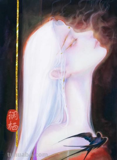 水彩女神笔下撩人的插画，一笔一画太美了！ - 图画吧TUHUABA