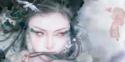 水彩女神笔下撩人的插画，一笔一画太美了！ - 图画吧TUHUABA