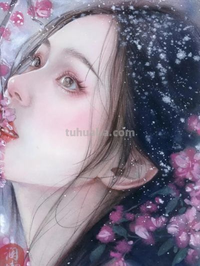 水彩女神笔下撩人的插画，一笔一画太美了！ - 图画吧TUHUABA