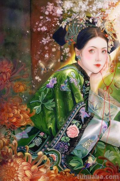 水彩女神笔下撩人的插画，一笔一画太美了！ - 图画吧TUHUABA