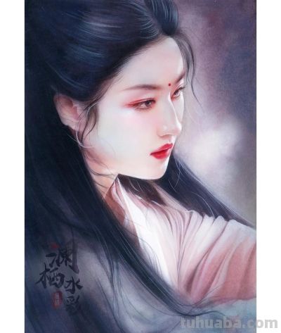 水彩女神笔下撩人的插画，一笔一画太美了！ - 图画吧TUHUABA
