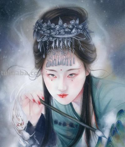 水彩女神笔下撩人的插画，一笔一画太美了！ - 图画吧TUHUABA