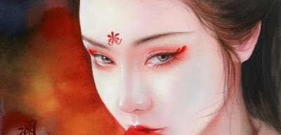 水彩女神笔下撩人的插画，一笔一画太美了！ - 图画吧TUHUABA