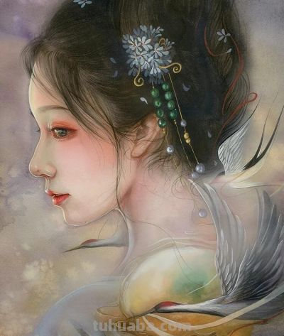 水彩女神笔下撩人的插画，一笔一画太美了！ - 图画吧TUHUABA