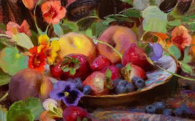 Daniel Keys静物花卉油画作品选 - 图画吧TUHUABA