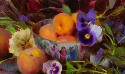 Daniel Keys静物花卉油画作品选 - 图画吧TUHUABA