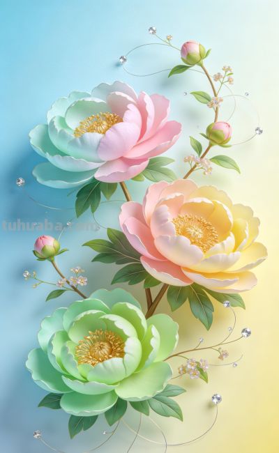 梦幻花卉插画，色彩柔和，清新自然，宛如春日暖阳。 - 今日头条