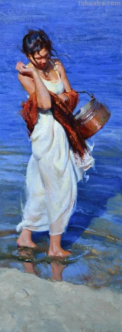 美国画家阿尔宾·韦塞尔卡油画作品 - 图画吧TUHUABA