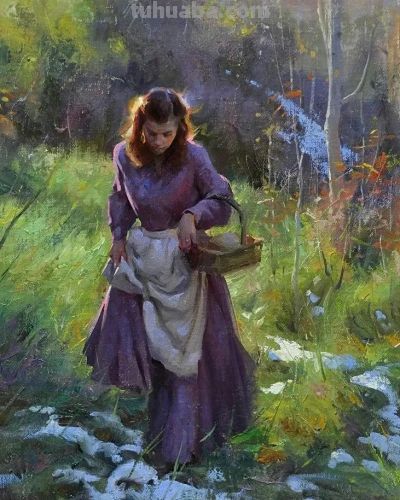 美国画家阿尔宾·韦塞尔卡油画作品 - 图画吧TUHUABA