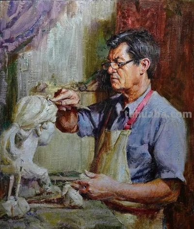 美国画家阿尔宾·韦塞尔卡油画作品 - 图画吧TUHUABA