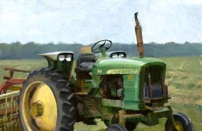 风景写生，杰弗里·拉尔森油画作品 - 图画吧TUHUABA