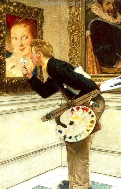 时代记录者著名插画师诺曼·洛克威尔绘画作品欣赏 - 图画吧TUHUABA