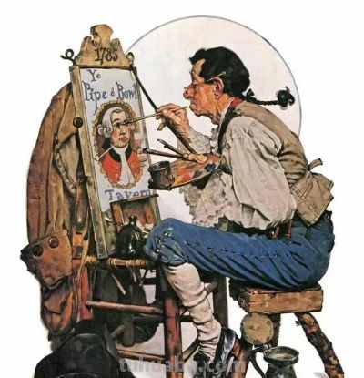 时代记录者著名插画师诺曼·洛克威尔绘画作品欣赏 - 图画吧TUHUABA