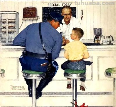 时代记录者著名插画师诺曼·洛克威尔绘画作品欣赏 - 图画吧TUHUABA