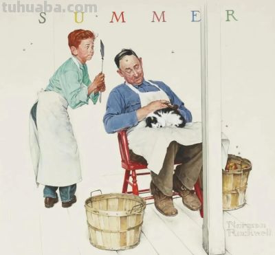 时代记录者著名插画师诺曼·洛克威尔绘画作品欣赏 - 图画吧TUHUABA