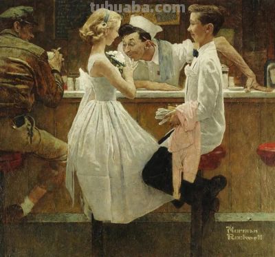 时代记录者著名插画师诺曼·洛克威尔绘画作品欣赏 - 图画吧TUHUABA