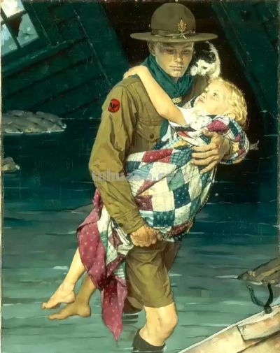 时代记录者著名插画师诺曼·洛克威尔绘画作品欣赏 - 图画吧TUHUABA