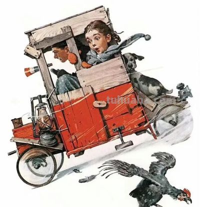 时代记录者著名插画师诺曼·洛克威尔绘画作品欣赏 - 图画吧TUHUABA