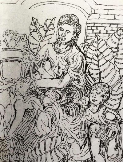 郑仁安 ||海南《南国威尼斯城》园林速写作品欣赏（8） - 图画吧TUHUABA