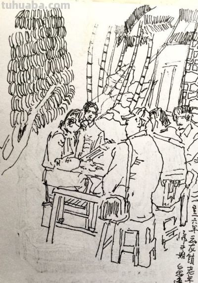 郑仁安 ||海南《南国威尼斯城》园林速写作品欣赏（8） - 图画吧TUHUABA